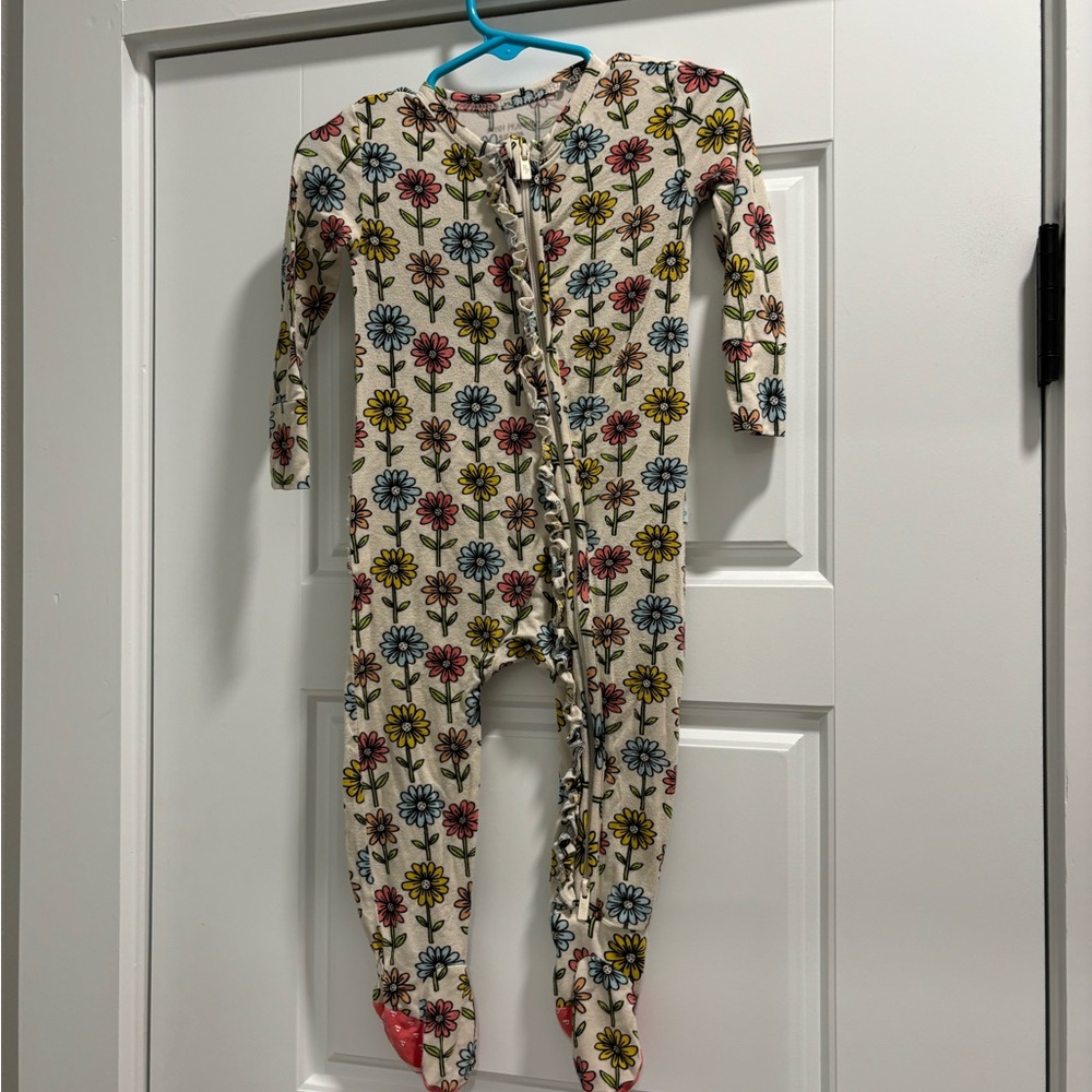 Posh Peanut Floral Kids Pajamas - Multicolor